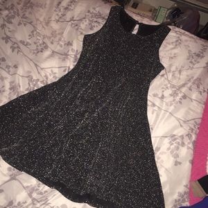 Black and Silver sparkly dress